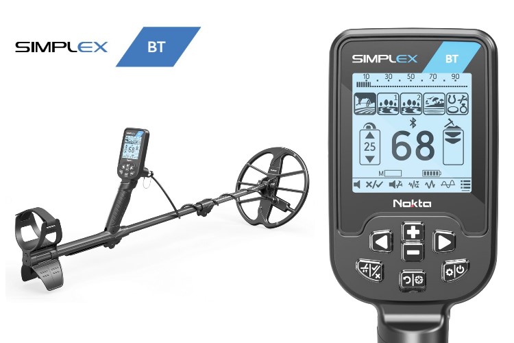 Nokta Simplex BT Ausrüstungspaket (Metalldetektor mit Nokta Pinpointer & Schatzsucherhandbuch)